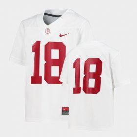 #18 College Football Alabama Untouchable Men White Jersey 319244-628 #18 College Football Alabama Untouchable Men White Jersey 319244-628