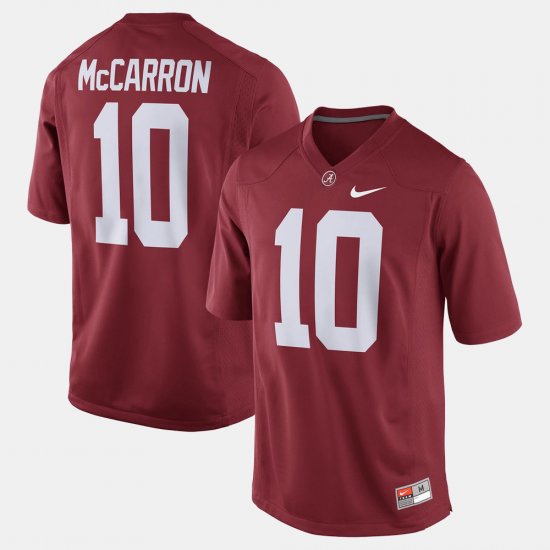 #10 A.J. McCarron Alumni Football Game Bama Mens Crimson Jersey 892648-257