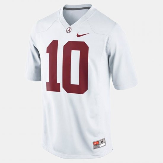 #10 A.J. McCarron College Football Bama Youth White Jerseys 745884-777