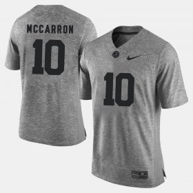 #10 A.J. McCarron Gridiron Gray Limited University of Alabama Gridiron Limited Men Gray Jerseys 782504-879