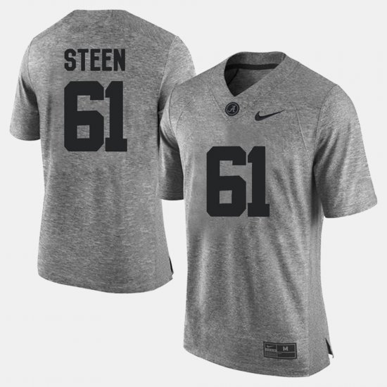 #61 Anthony Steen Gridiron Gray Limited Bama Gridiron Limited Mens Gray Jersey 538728-374