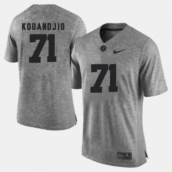 #71 Arie Kouandjio Gridiron Gray Limited University of Alabama Gridiron Limited Mens Gray Jerseys 380625-406