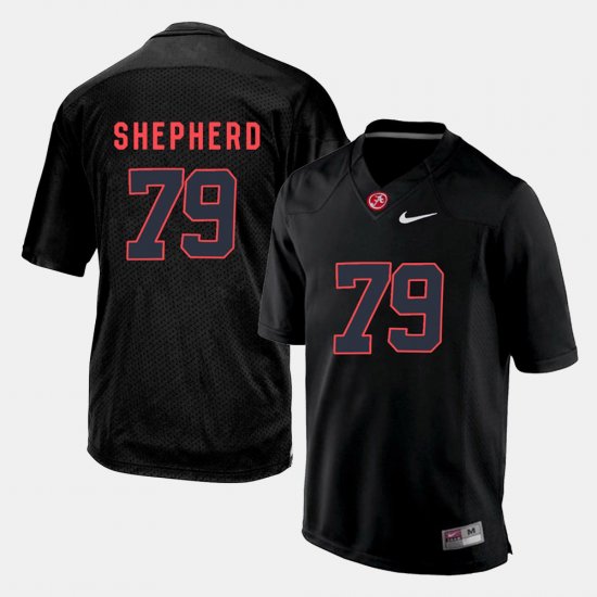 #79 Austin Shepherd College Football Bama Men\'s Black Jerseys 535894-424