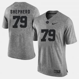 #79 Austin Shepherd Gridiron Gray Limited Alabama Gridiron Limited Men Gray Jersey 407785-688