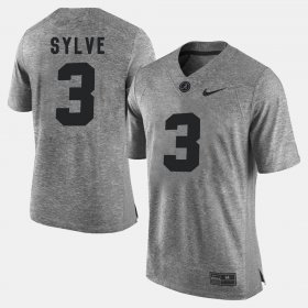 #3 Bradley Sylve Gridiron Gray Limited Bama Gridiron Limited Men Gray Jerseys 664605-484