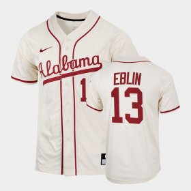 #13 Bryce Eblin College Baseball Bama 2022 Replica Men Natural Jersey 711552-248