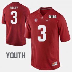 #3 Calvin Ridley College Football Alabama Youth Crimson Jersey 701506-380