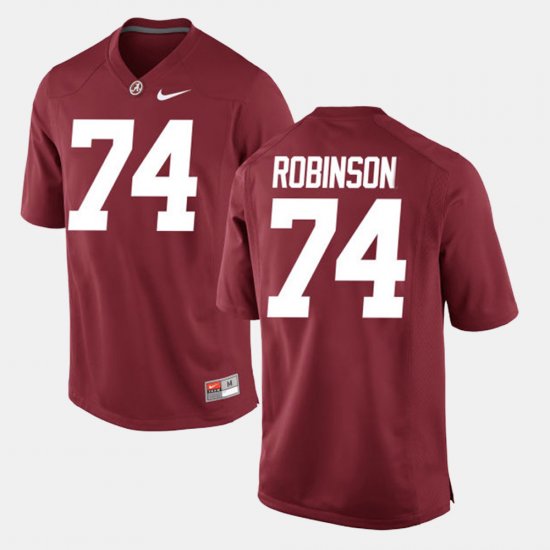 #74 Cam Robinson Alumni Football Game Bama Men\'s Crimson Jersey 808870-336