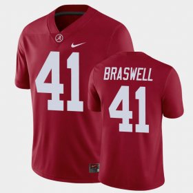 #41 Chris Braswell Game University of Alabama Mens Crimson Jerseys 749933-128