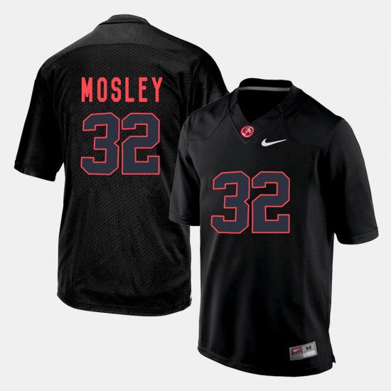 #32 C.J.Mosley College Football Alabama Crimson Tide Mens Black Jersey 846882-273