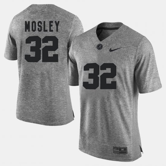 #32 C.J.Mosley Gridiron Gray Limited University of Alabama Gridiron Limited Men Gray Jerseys 188100-443