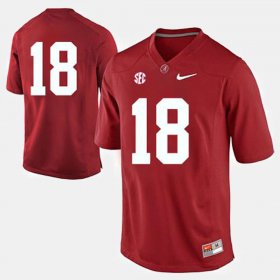 #18 Cooper Bateman College Football Alabama Mens Red Jersey 215802-919