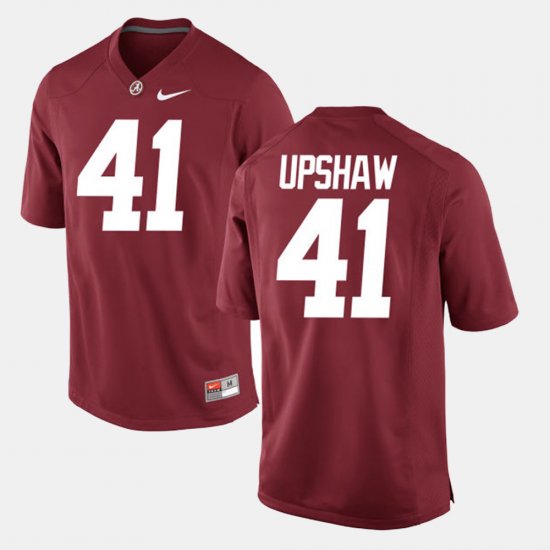 #41 Courtney Upshaw Alumni Football Game University of Alabama Mens Crimson Jersey 468373-232