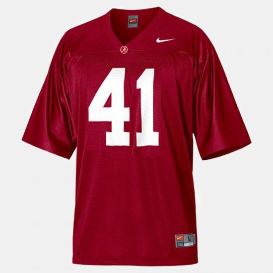 #41 Courtney Upshaw College Football Alabama Mens Red Jersey 204767-492