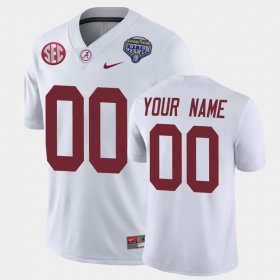 #00 Custom 2021 Cotton Bowl Bama Game Mens White Jerseys 229339-190 #00 Custom 2021 Cotton Bowl Bama Game Mens White Jerseys 229339-190