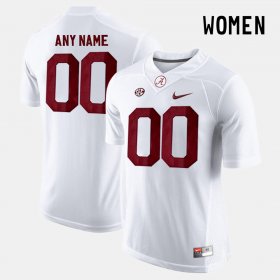 #00 Custom College Limited Football Alabama Women's White Jerseys 349835-396 #00 Custom College Limited Football Alabama Women's White Jerseys 349835-396