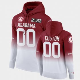 #00 Custom College Football University of Alabama 2022 National Championship Men Crimson White Hoodies 384088-746 #00 Custom College Football University of Alabama 2022 National Championship Men Crimson White Hoodies 384088-746