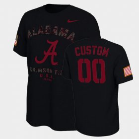 #00 Custom College Football Alabama Veterans Day 2021 America Flag Men Black T-Shirts 377360-227 #00 Custom College Football Alabama Veterans Day 2021 America Flag Men Black T-Shirts 377360-227
