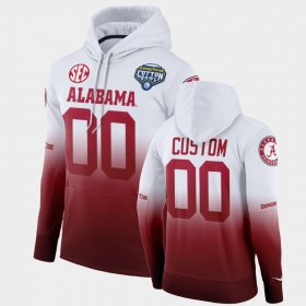 #00 Custom College Football Alabama 2021 Cotton Bowl Color Crash Men White Crimson Hoodie 454817-320 #00 Custom College Football Alabama 2021 Cotton Bowl Color Crash Men White Crimson Hoodie 454817-320