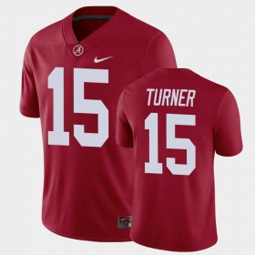 #15 Dallas Turner Game Alabama Men's Crimson Jerseys 450205-445