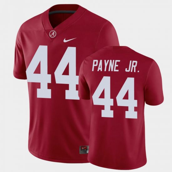 #44 Damon Payne Jr. Game Alabama Crimson Tide Men\'s Crimson Jersey 967522-353