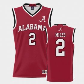 #2 Darius Miles College Basketball Alabama Crimson Tide ProSphere Men's Crimson Jersey 341163-499