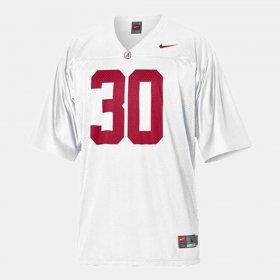 #30 Dont'a Hightower College Football Bama Mens White Jerseys 711838-396