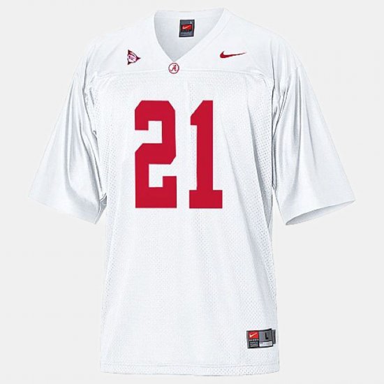 #21 Dre Kirkpatrick College Football University of Alabama Men\'s White Jerseys 239484-402