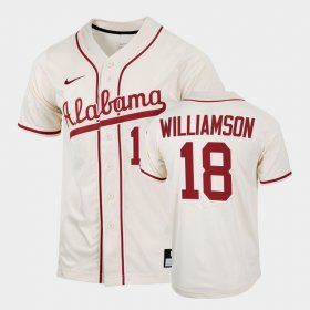 #18 Drew Williamson College Baseball Alabama 2022 Replica Mens Natural Jersey 837926-161