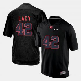 #42 Eddie Lacy College Football Alabama Crimson Tide Mens Black Jersey 366512-564