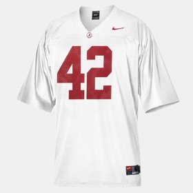 #42 Eddie Lacy College Football Bama Men's White Jersey 272782-135