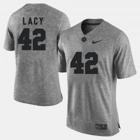 #42 Eddie Lacy Gridiron Gray Limited Bama Gridiron Limited Men Gray Jersey 271728-398