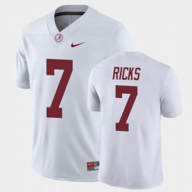 #7 Eli Ricks Game Alabama Crimson Tide Men White Jersey 228982-307