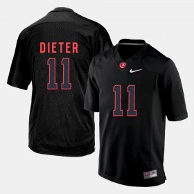 #11 Gehrig Dieter Silhouette College Alabama Mens Black Jerseys 238161-730