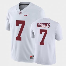 #7 Ja'Corey Brooks Game Alabama Mens White Jerseys 896155-847