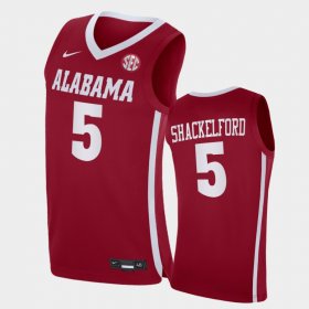 #5 Jaden Shackelford College Basketball Bama Men Red Jersey 961134-394