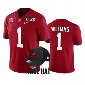 #1 Jameson Williams College Football Bama 2021 Cotton Bowl Champions CFP Men's Crimson Jerseys 349148-670