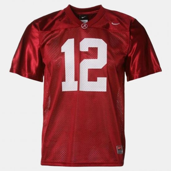 #12 Joe Namath College Football Alabama Crimson Tide Youth Red Jersey 599870-877