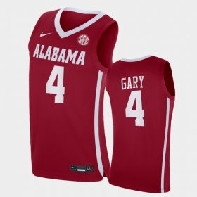 #4 Juwan Gary College Basketball University of Alabama Mens Red Jerseys 923889-181