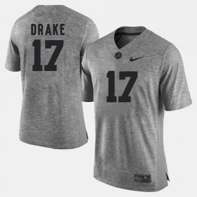 #17 Kenyan Drake Gridiron Gray Limited Alabama Gridiron Limited Men Gray Jersey 191625-242