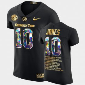 #10 Mac Jones College Football University of Alabama College Career Awards Glory Diamond Edition Mens Black Jerseys 807268-182 #10 Mac Jones College Football University of Alabama College Career Awards Glory Diamond Edition Mens Black Jerseys 807268-182
