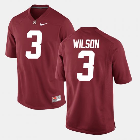 #3 Mack Wilson Alumni Football Game Alabama Men\'s Crimson Jersey 391442-836