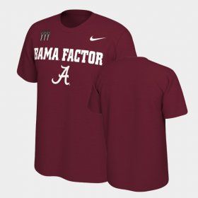 College Football Alabama Mantra Mens Crimson T-Shirts 888630-777 College Football Alabama Mantra Mens Crimson T-Shirts 888630-777