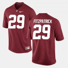 #29 Minkah Fitzpatrick Alumni Football Game Bama Men's Crimson Jersey 423198-875