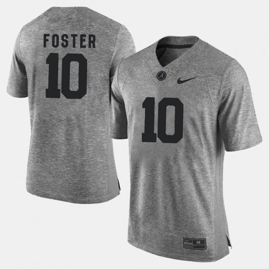 #10 Reuben Foster Gridiron Gray Limited Alabama Gridiron Limited Men\'s Gray Jersey 608899-551