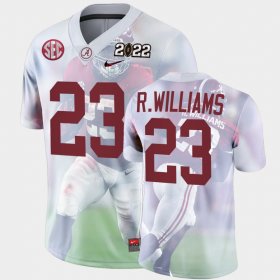 #23 Roydell Williams College Football Bama 2022 National Championship Decisive Highlights Men's White Jersey 208858-565