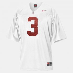 #3 Trent Richardson College Football Alabama Crimson Tide Men White Jersey 908103-397