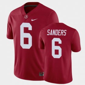 #6 Trey Sanders Game Bama Men's Crimson Jerseys 444763-570