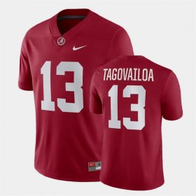 #13 Tua Tagovailoa Game Bama Mens Crimson Jersey 667064-627 #13 Tua Tagovailoa Game Bama Mens Crimson Jersey 667064-627