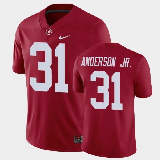 #31 Will Anderson Jr. Game Alabama Crimson Tide Mens Crimson Jersey 291702-348